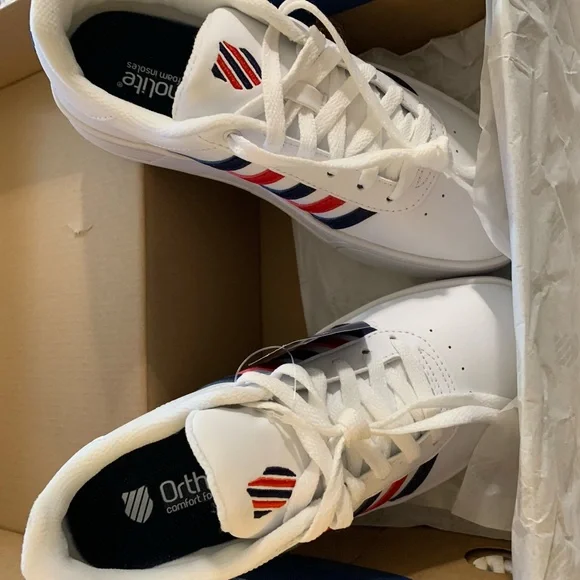 Women’s K-Swiss Court Lite Stripe Sneakers - Size 7 - Picture 2 of 6